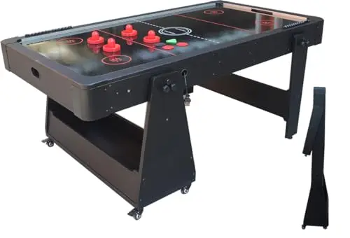 Airhockey Easy Mobile Grau-Schwarz 6.5ft - Airhockey Klappbar