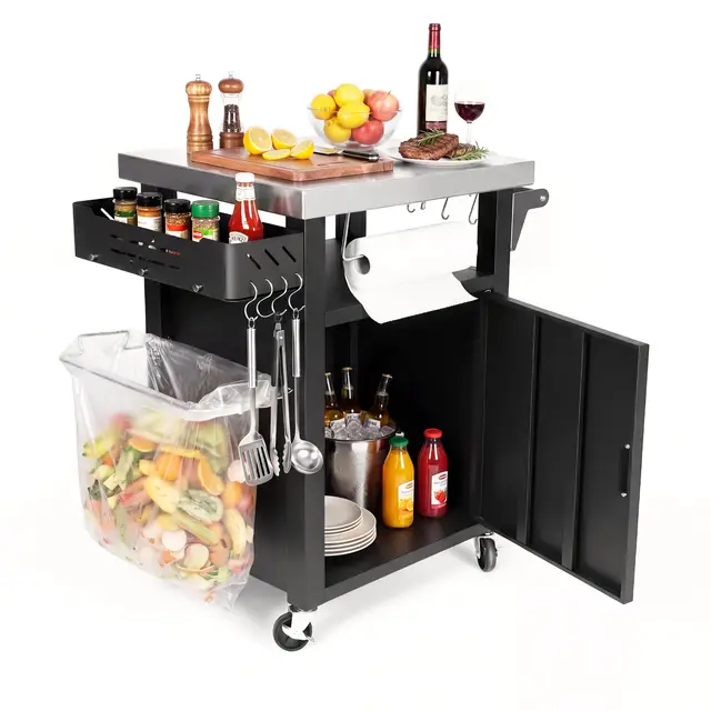 denmay grilltischwagen outdoor