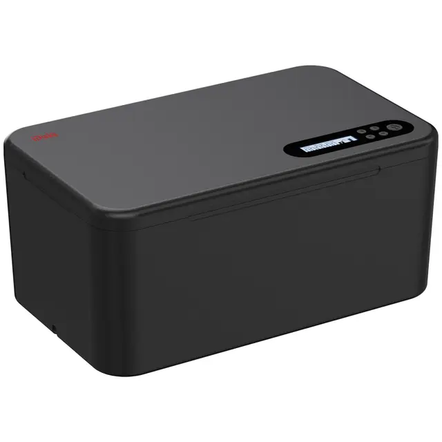 iDiskk Safe Timed Lock Box, Telefonschlossbox mit Timer, Trennen von Handys, Standard-Selbststeuerungs-Timer-Schlossbox für Suchtmanagement, Schwarz