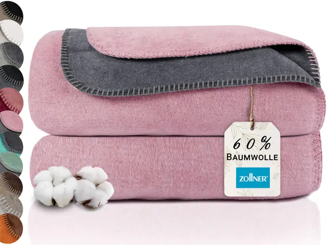 zollner kuscheldecke 150x200 cm rosa