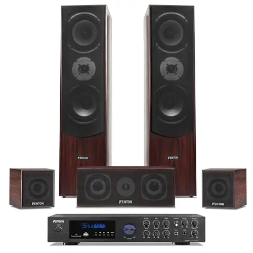 Fenton HF5B 5.0 Surround-System 1150 W Walnuss