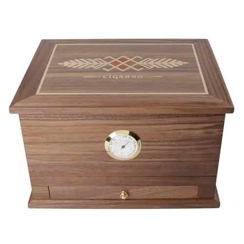 hey song humidor schwarz walnussholz
