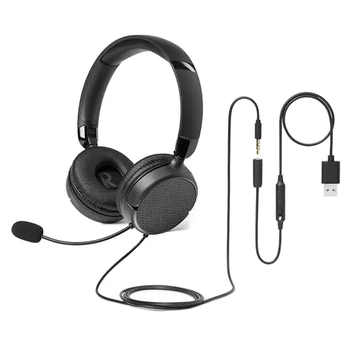 Amazon Basics Wired Over-Ear Headset