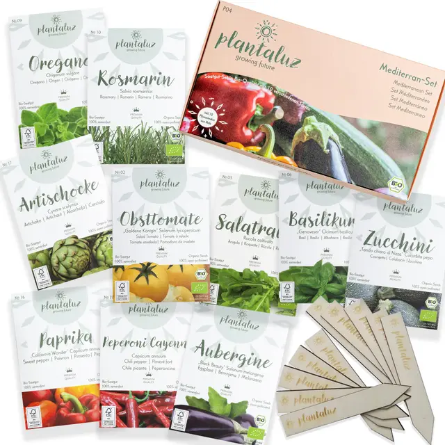 plantaluz bio saatgut set mediterran 10