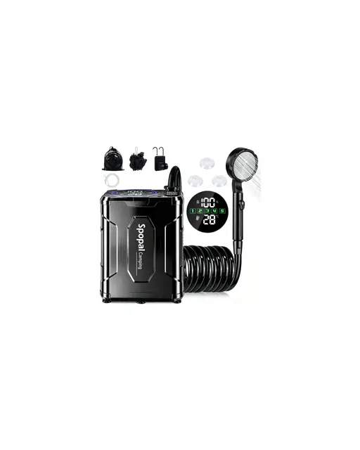 spopal campingdusche 13000 mah tragbar