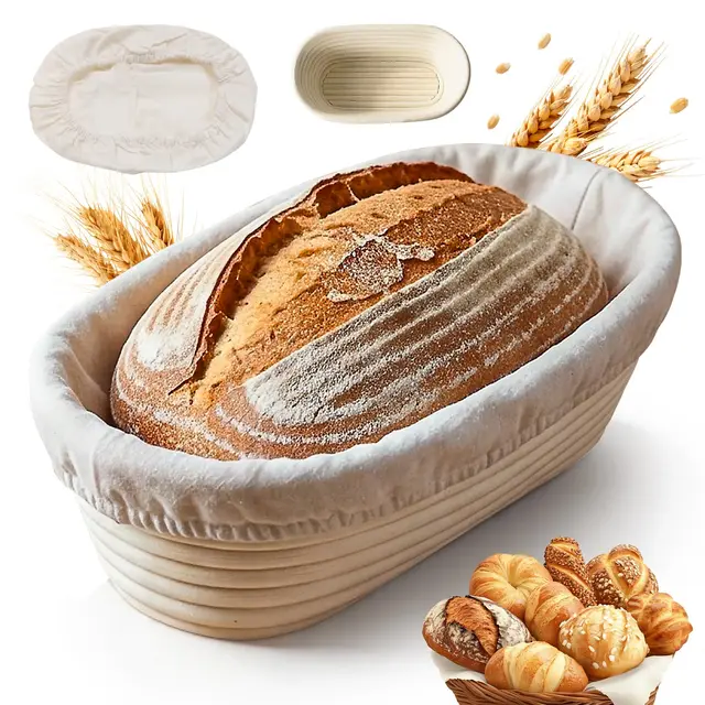 dardvorlag gärkörbchen oval 25cm rattan