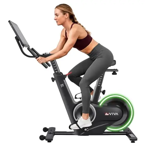 AsVIVA S20 Speedbike - Indoor Cycle Heimtrainer, 21,5" TFT Touchdisplay, Bluetooth-App (Kinomap, Zwift), 20 kg Schwungmasse, leise Magnetbremse, LED Knob