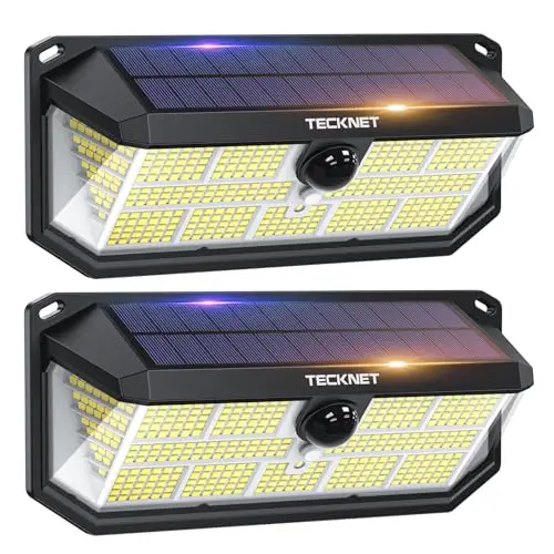 tecknet solarlichter 495 led