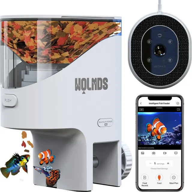 wolmds o-3 aquarium futterspender