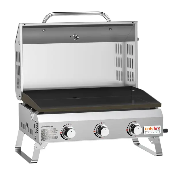 onlyfire tischgasgrill 3 brenner