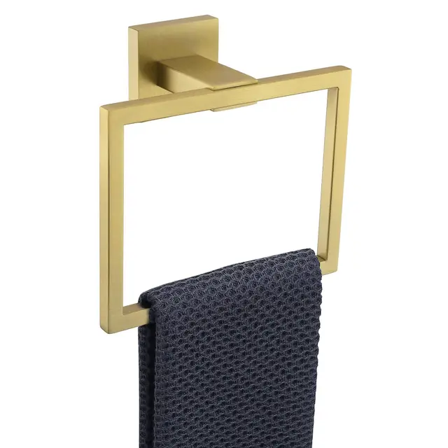 turs handtuchring gebürstetes gold