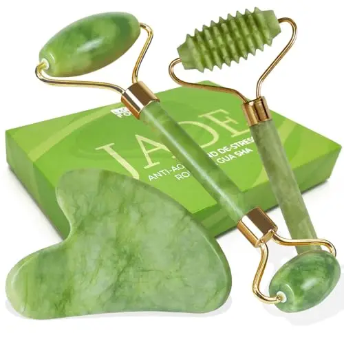 LAC FOR YOU Jade Roller & Gua Sha Set