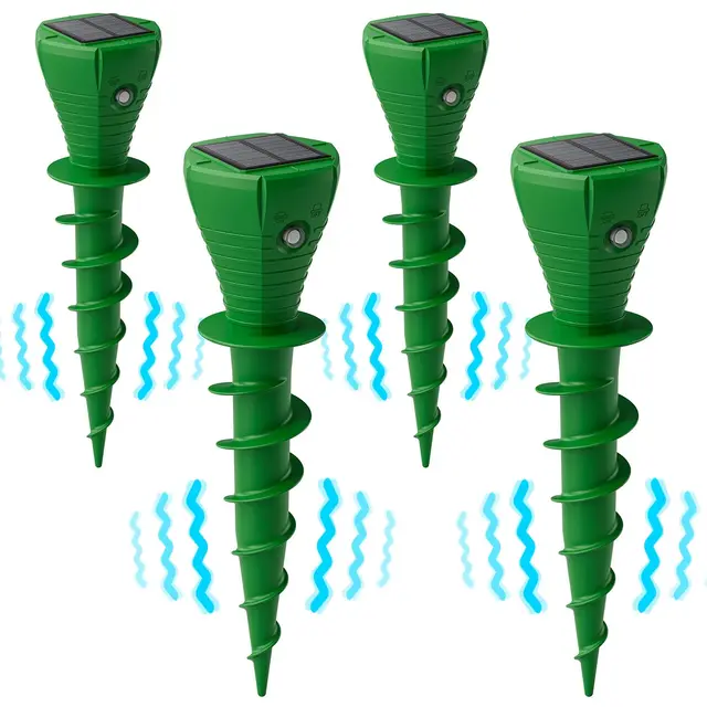 ywuly solar maulwurfschreck 4er set