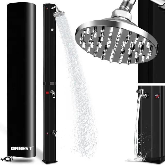 onbest solardusche 35 liter schwarz