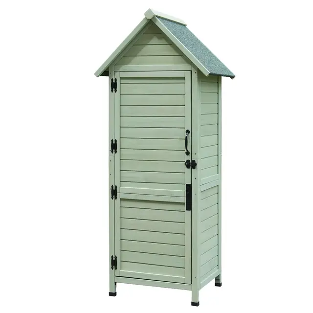 oafnlwu gartenschrank holz 3 böden 170
