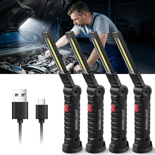 daphomeu led werkstattlampe 4 stück 180