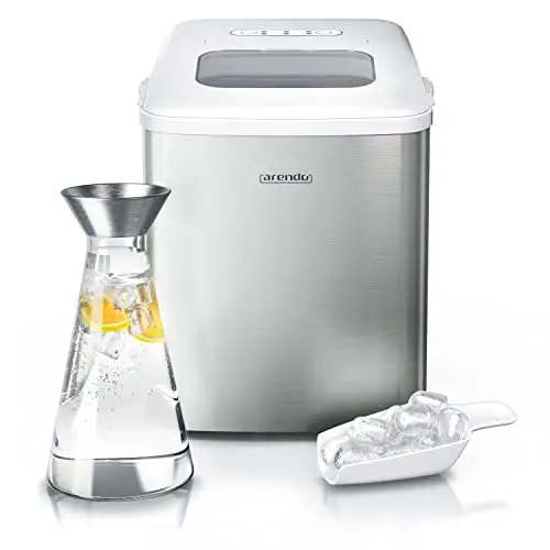 Arendo Edelstahl Eiswürfelmaschine