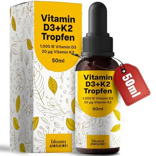 Bloom Naturals Vitamin D3 K2 Tropfen