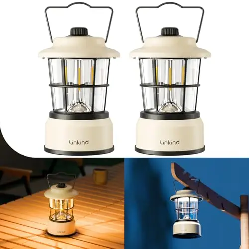 linkind led campinglampe dimmbar 2-farbe