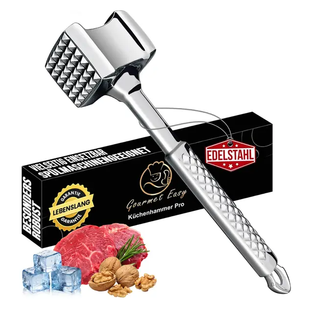 gourmet easy fleischklopfer edelstahl