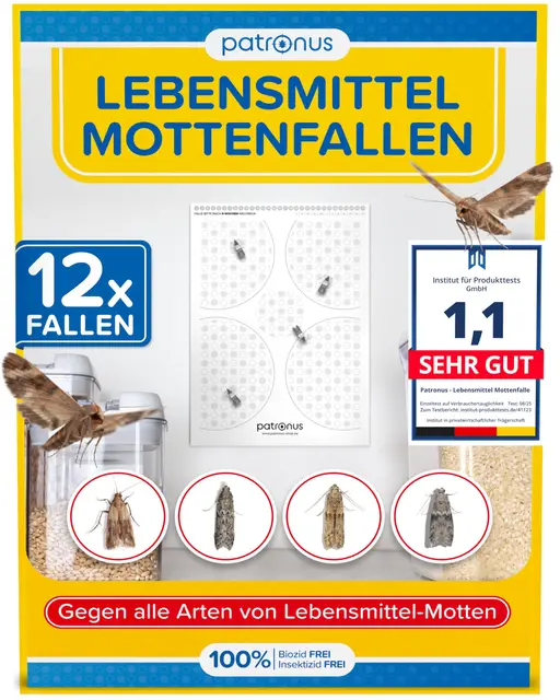 patronus lebensmittelmotten-falle 12er