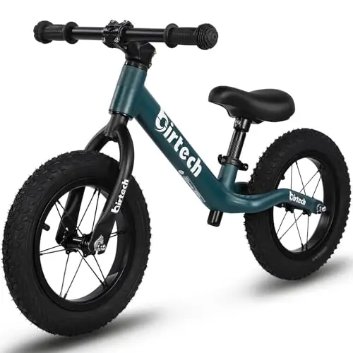H.yeed 12-Zoll-Laufrad für Jungen und Mädchen im Alter von 3 bis 6 Jahren, leichtes Kinderfahrrad ohne Pedale mit verstellbarem Sitz und Luftreifen, Nylon-Laufrad für Kleinkinder
