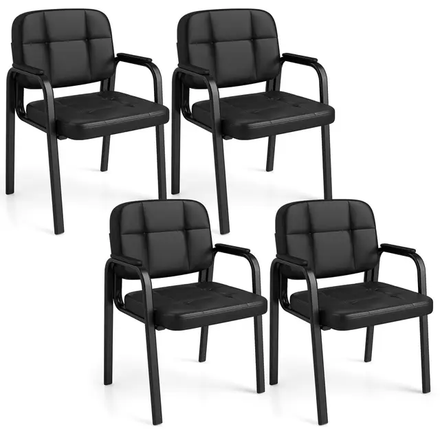 COSTWAY VH36373 Set de 4 chaises de bureau