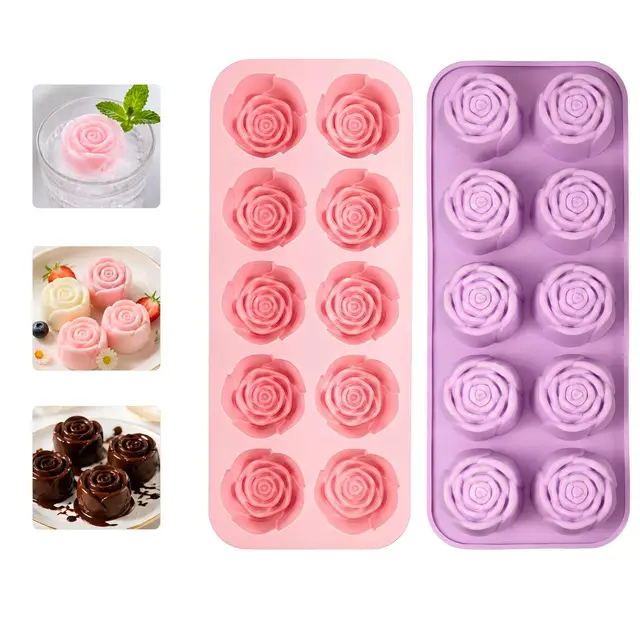 gusruvti silikonform rose 3d