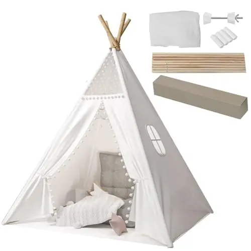 Anttyscar Tipi-Zelt Spielzelt für Kinder