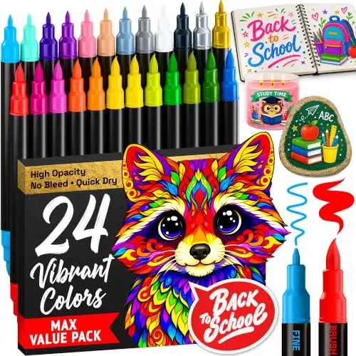 artistro acrylstifte 24er set dual tip