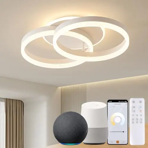 amdelne smart led deckleuchte 2-ringe