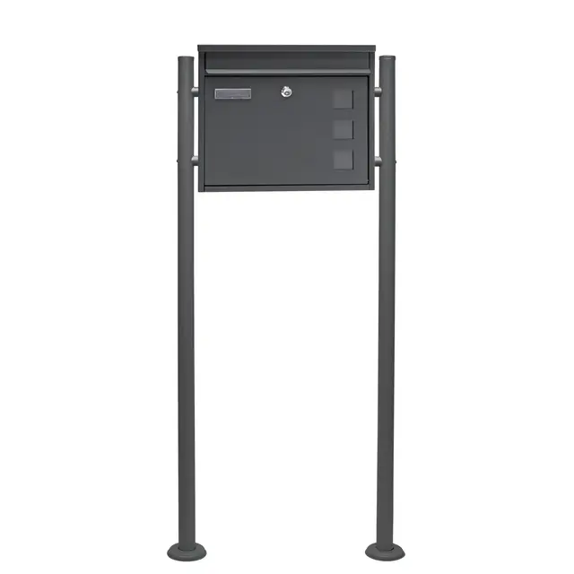 wiltec v12 briefkasten mit ständer