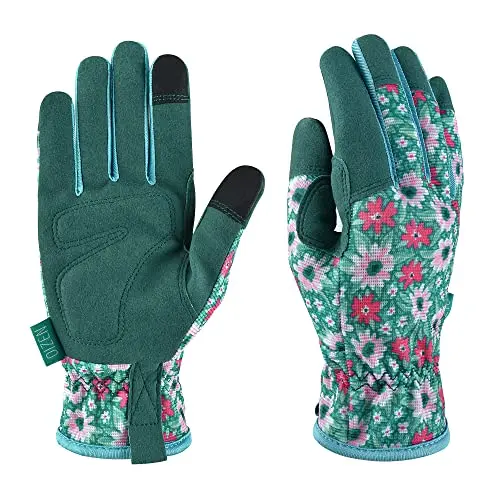 oizen gardening gloves l grüne blume