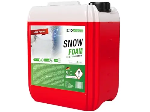 EXO Snow Foam 5L | Autoshampoo & Vorreiniger pH-neutral | extrem schaumstark & fruchtig duftend | für Schaumpistole, Schaumlanze & Handwäsche | Konzentrat