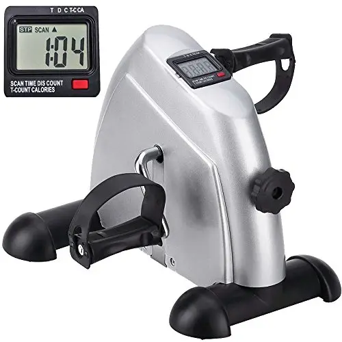 Mini Bike Heimtrainer, Arm-und Beintrainer pedaltrainer für senioren, Robuste Kurbel Fitnessbike für zuhause, Statische Stabilität Einstellbar Widerstand Trainingsgerät