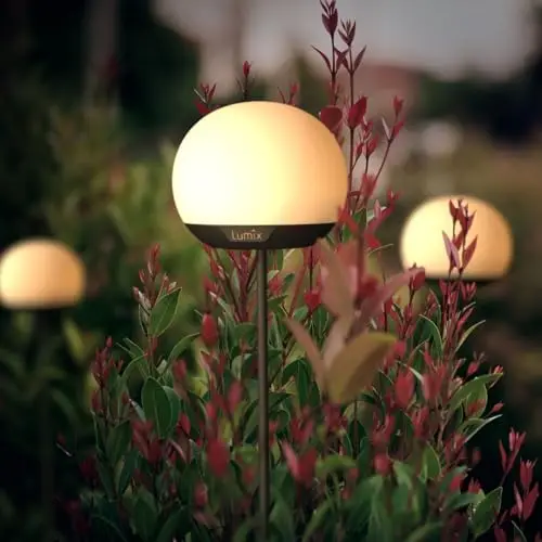 lumix solar flowers gartenleuchte