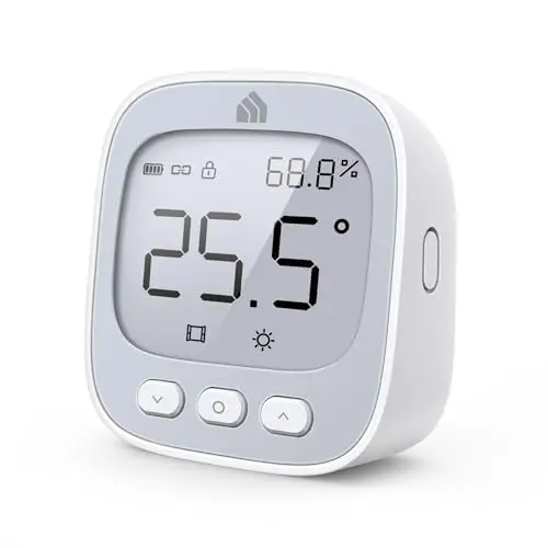 TP-Link Kasa KE110 Temperatur-Luftfeuchtigkeitssensor, steuert einzelne oder mehrere Heizkörperthermostate, Muss mit dem Hub aus dem KE100 Kit verwendet Werden