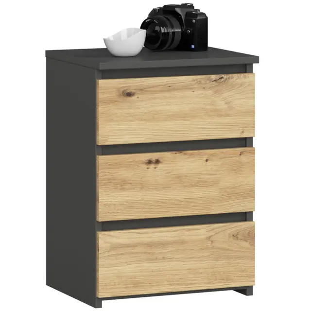 akord cl-3 beistellschrank 3 schubladen
