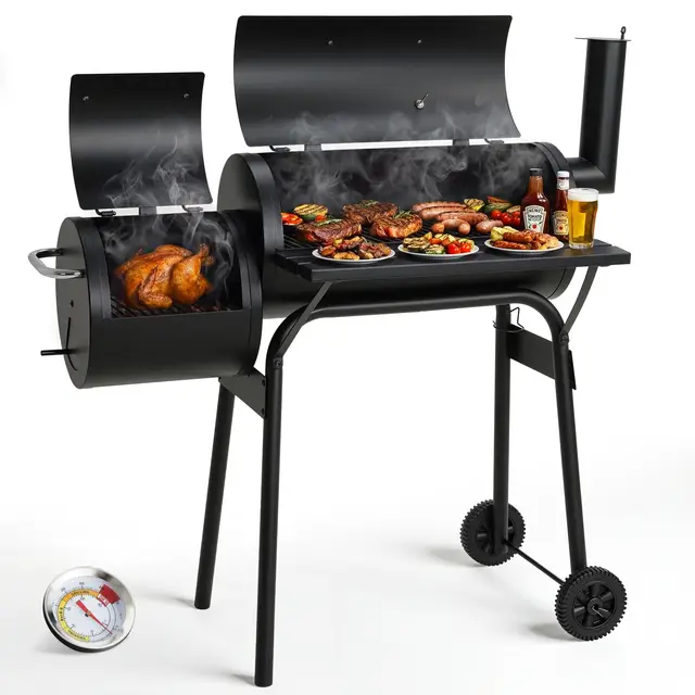 TLSUNNY DJ10592 Holzkohle-Smoker-Grill