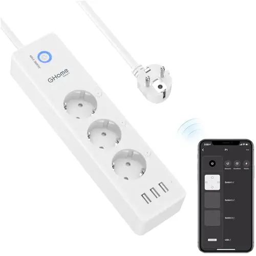 ghome smart wlan steckdosenleiste 3 ac