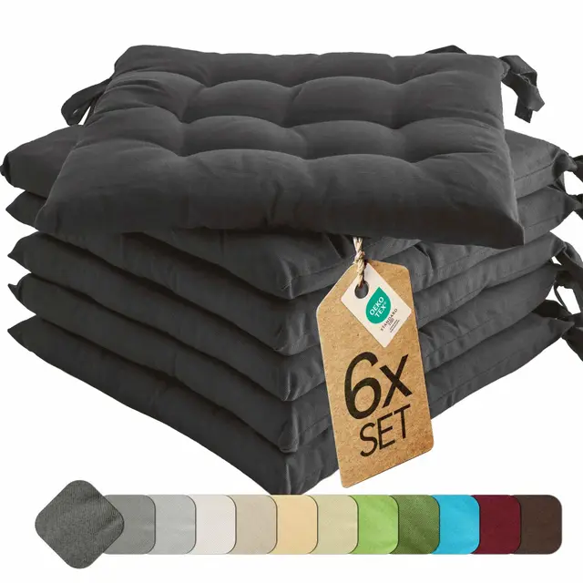 etérea basic 40x40 6er set anthrazit