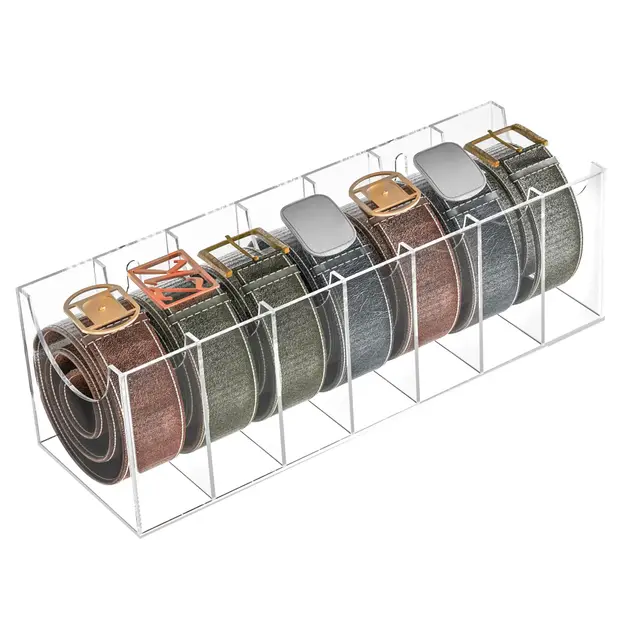 sezanrpt acryl gürtel organizer 7 fächer