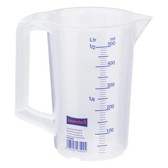 hünersdorff messbecher 0,5l pp