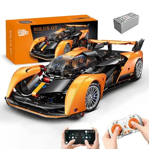 MOCBROPCS Solus GT Technik-Baukasten, 2,4-G-Fernsteuerungsauto, Sportwagenmodell im Maßstab 1:14, Sammlergeschenk für 10–16-Jährige und Erwachsene (817 Teile)