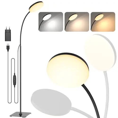 mojimdo stehlampe led dimmbar 12w
