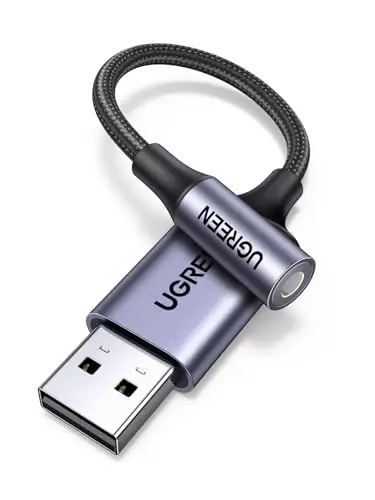 UGREEN USB-Soundkarte 3,5-mm-Klinke-Adapter TRRS 30757