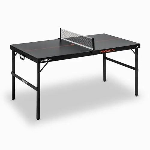 JOOLA Midsize Tischtennisplatte, Freizeittisch, Tischtennistisch im modernen Design inklusive Tischtennisnetz