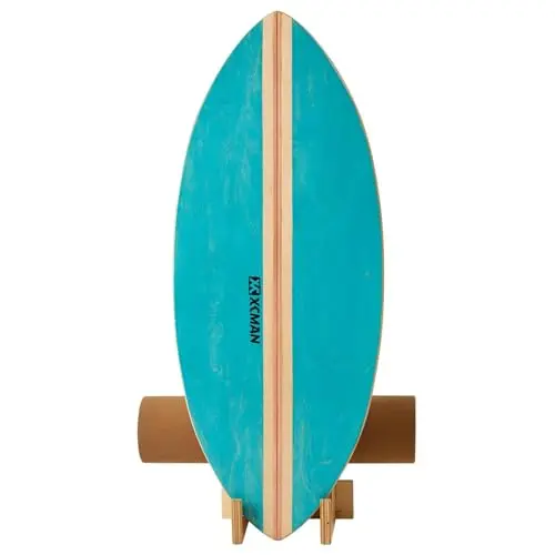 XCMAN Surf Balance Board Trainer Mit Rolle - Stabilitätstrainer Für Erwachsene Und Kinder, Zum Surfen, Snowboarden, Skateboarden, Hockey