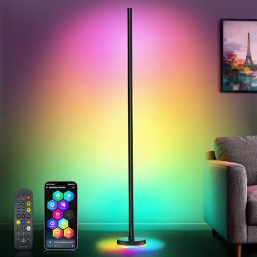 amazefun led stehlampe rgbic 140cm