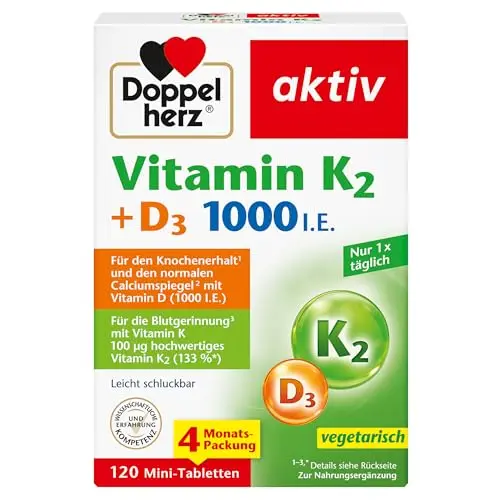Doppelherz Vitamin K2 + D3 Tabletten